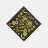 Cupcake bakken Folk Art Servet (Hoek)