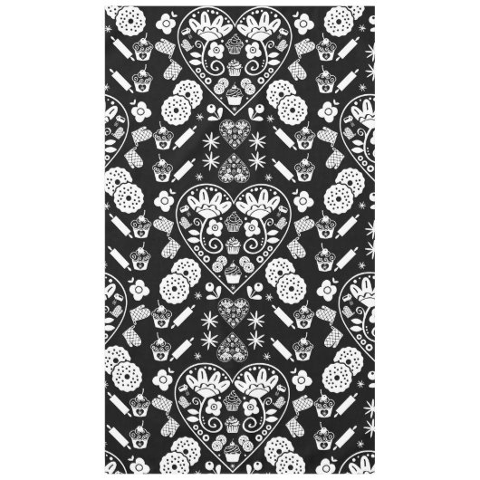 Cupcake bakken Folk Art Tafelkleed (Voorkant)