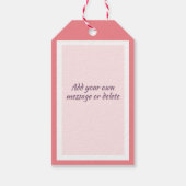 Cupcake bakken patroon roze cadeaulabel (Achterkant)