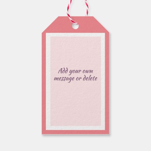 Cupcake bakken Patroon Roze Dank u Cadeaulabel (Achterkant)