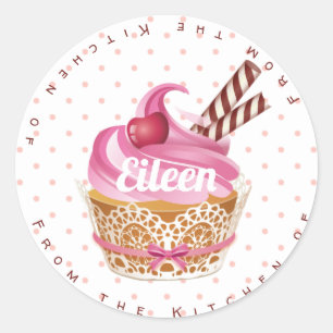 Cupcake Bakken stickers / labels