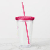 Cupcake Bakken Verjaardag Acryl Drinkbeker (Links)