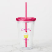 Cupcake Bakken Verjaardag Acryl Drinkbeker (Voorkant)