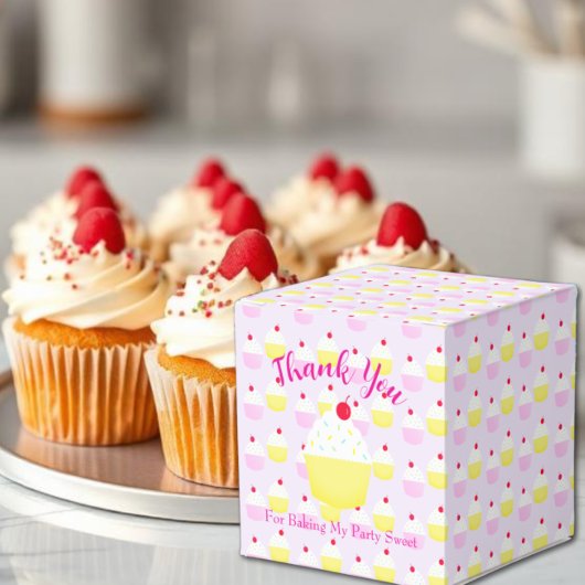 Cupcake Bakken Verjaardag Bedankdoosjes