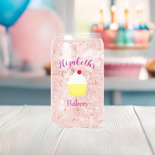 Cupcake Bakken Verjaardag Blikvorm Glas (Insitu (Baby Shower))