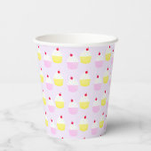 Cupcake Bakken Verjaardag Papieren Bekers (Achterkant)