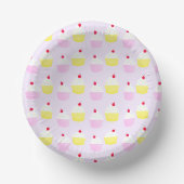 Cupcake Bakken Verjaardag Papieren Kommen (Voorkant)