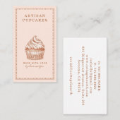 Cupcake Bakker Bakkerij Banketbakker Visitekaartje (Voorkant / Achterkant)