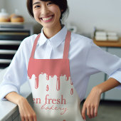 Cupcake Bakker Bakkerij Catering Lichtrood Schort