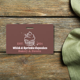 Cupcake Bakker Bakkerij Chef Catering Business Badge