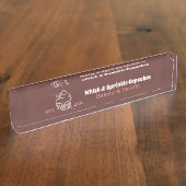 Cupcake Bakker Bakkerij Chef Catering Business Naambordje (Zijkant)