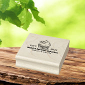 Cupcake Bakker Bakkerij Chef Catering Business Rubberstempel
