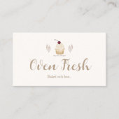 Cupcake Bakker Bakkerij Chef Catering Dawn Pink Klantenkaartje (Voorkant)