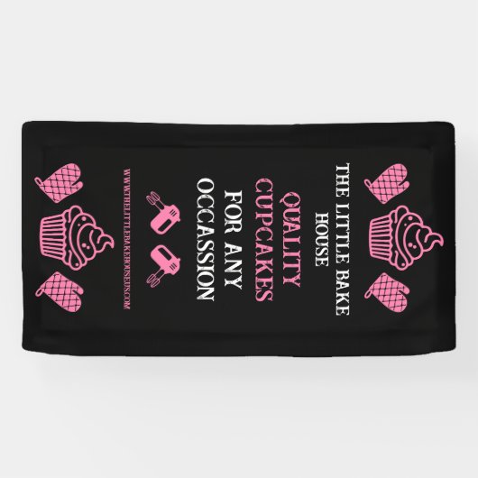 Cupcake Bakker Spandoek (Horizontaal)