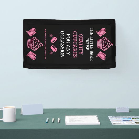 Cupcake Bakker Spandoek (Beurs)