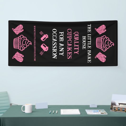 Cupcake Bakker Spandoek (Beurs)