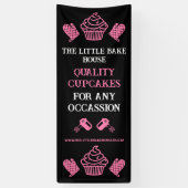 Cupcake Bakker Spandoek (Verticaal)