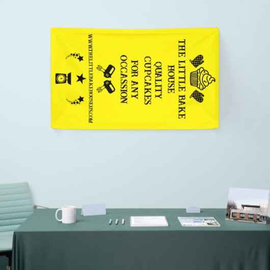 Cupcake Bakker Spandoek (Beurs)