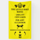 Cupcake Bakker Spandoek (Verticaal)