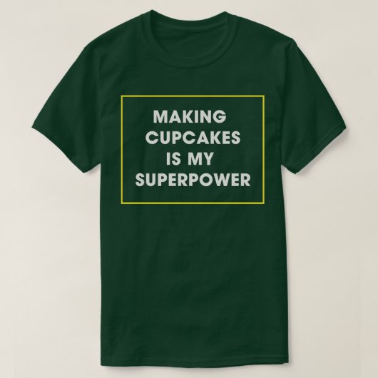Cupcake bakker typografie t-shirt (Design voorkant)
