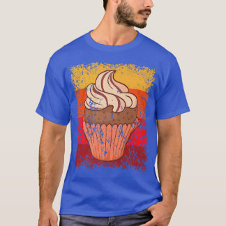 Cupcake bakkerbakkerij Vintage retro 12 T-shirt