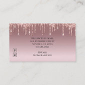 Cupcake bakkerij Baker Roos Gold Glitter Drivers Visitekaartje (Achterkant)