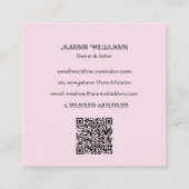 Cupcake Bakkerij | Bakker Chef Catering OR Code Vierkante Visitekaartje (Achterkant)