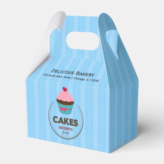Cupcake bakkerij bedankdoosjes (Voorkant Zijde)