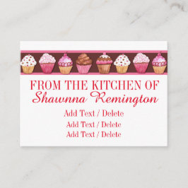 Cupcake / bakkerij bedrijf / behuizing Kaart