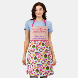 Cupcake bakkerij bedrijf gepersonaliseerd bedrijf schort