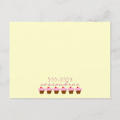 Cupcake bakkerij briefkaart (Achterkant)