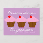 Cupcake bakkerij briefkaart (Voorkant)