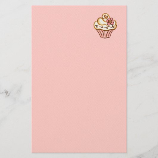 Cupcake Bakkerij Briefpapier (Voorkant)
