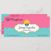 Cupcake bakkerij Cadeaubon (Voorkant / Achterkant)