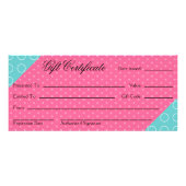 Cupcake bakkerij Cadeaubon Reclamekaart (Achterkant)