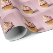 Cupcake bakkerij cadeaupapier (Rol Hoek)