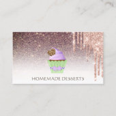Cupcake bakkerij chef, schattig visitekaartje (Voorkant)
