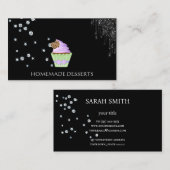 Cupcake bakkerij chef, schattig visitekaartje (Voorkant / Achterkant)