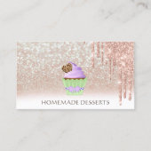 Cupcake bakkerij chef, schattig visitekaartje (Voorkant)