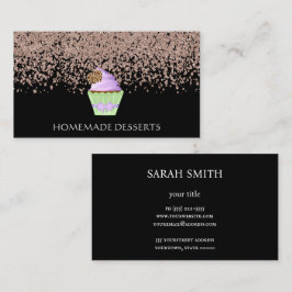 Cupcake bakkerij chef, schattig visitekaartje