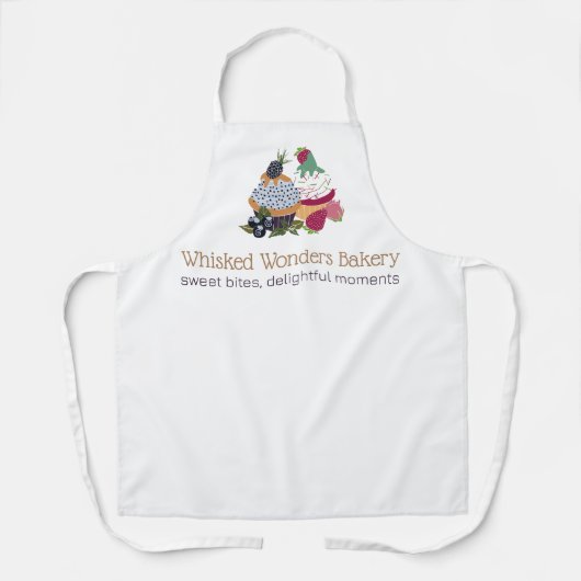 Cupcake Bakkerij Chef Schort (Voorkant)