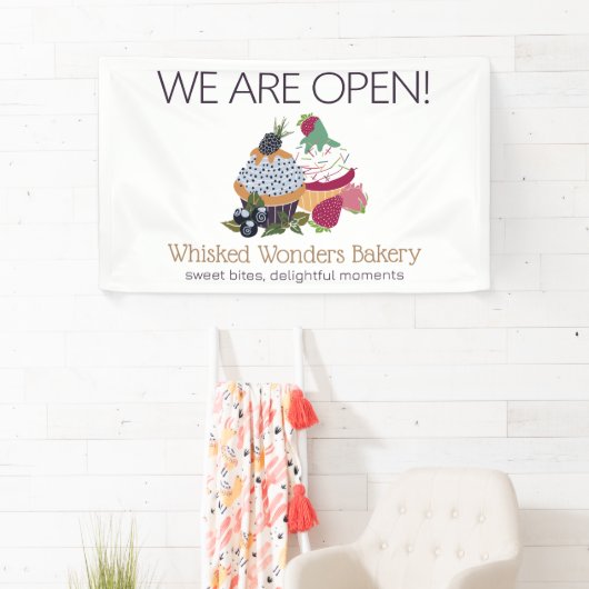 Cupcake Bakkerij Chef Spandoek (Insitu)