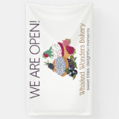 Cupcake Bakkerij Chef Spandoek (Verticaal)