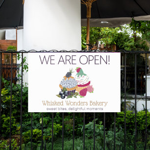 Cupcake Bakkerij Chef Spandoek