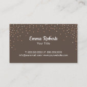 Cupcake Bakkerij Chocolade Sweet Social Media Visitekaartje (Achterkant)