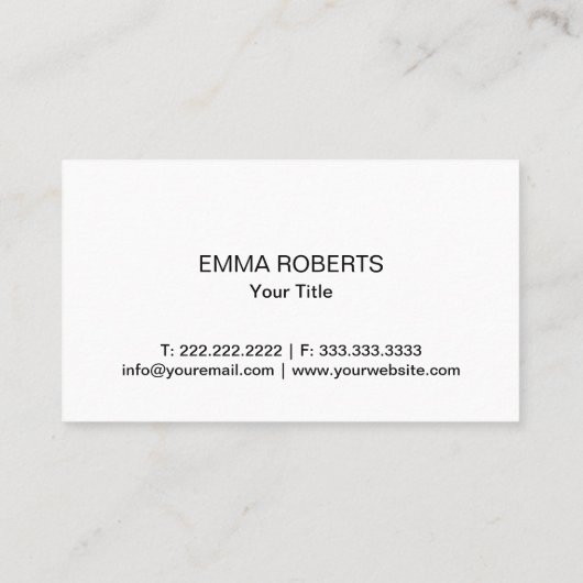 Cupcake bakkerij Confetti Stip Cute Plain Visitekaartje (Achterkant)