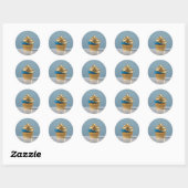 Cupcake Bakkerij Decoratieve Ronde Sticker (Vel)