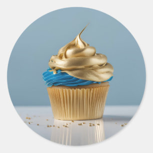 Cupcake Bakkerij Decoratieve Ronde Sticker