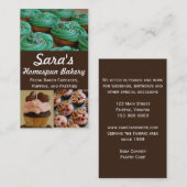 Cupcake bakkerij Foto-Visitekaartjes Visitekaartje (Voorkant / Achterkant)