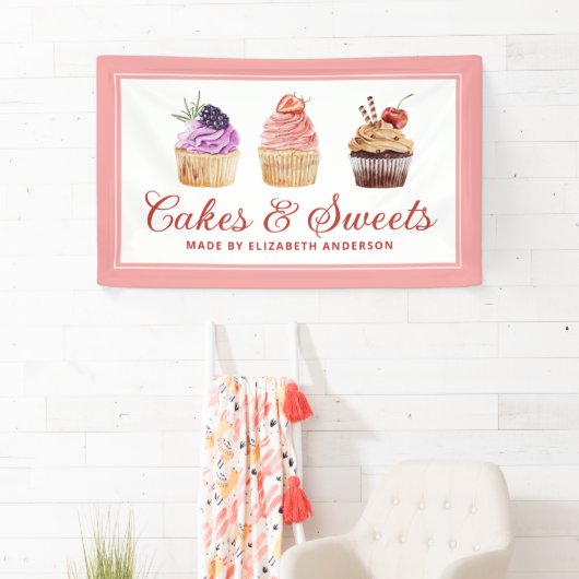Cupcake Bakkerij gebak Chef Catering Banner (Insitu)